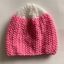 Knitted Two Colour Baby Hat
