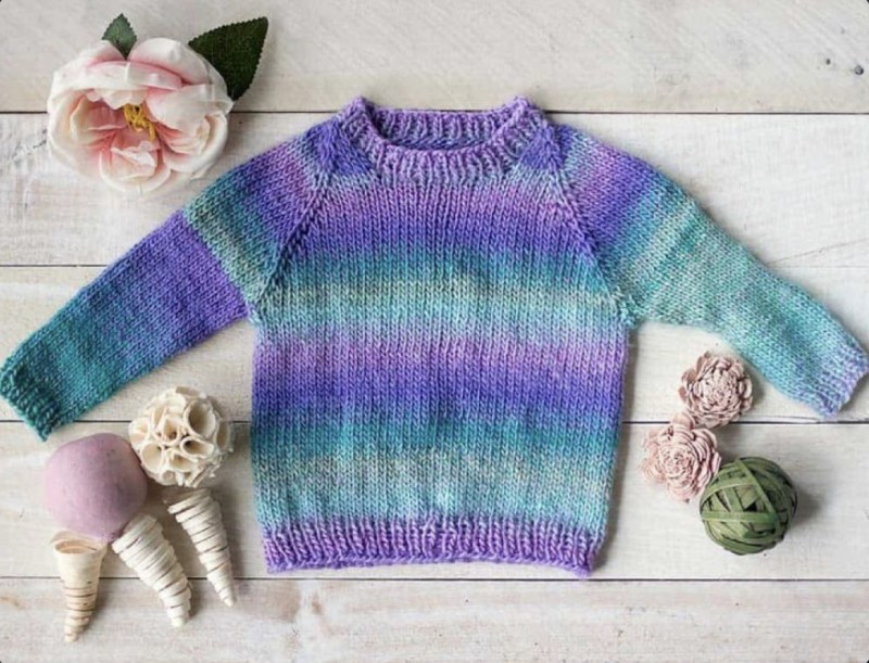 Beginner Top Down Baby Sweater — All Knitting Ideas