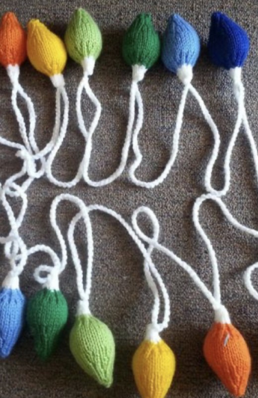 Knitted Christmas Lights — All Knitting Ideas