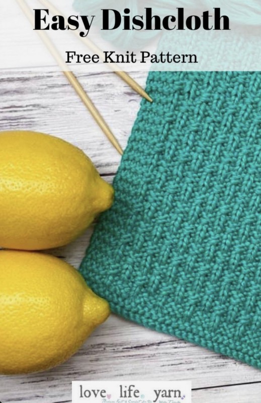 Easy Basketweave Knitted Dishcloth — All Knitting Ideas