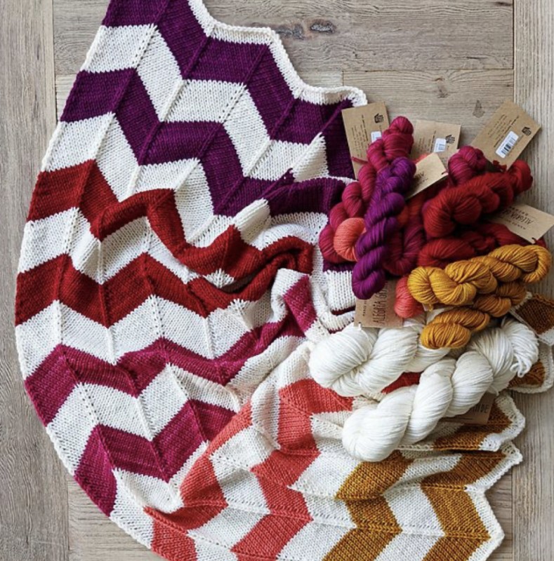 Chevron Baby Blanket — All Knitting Ideas