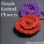 Simple Knitted Flowers