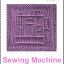 Free Sewing Machine Dishcloth or Afghan Square Knitting Pattern