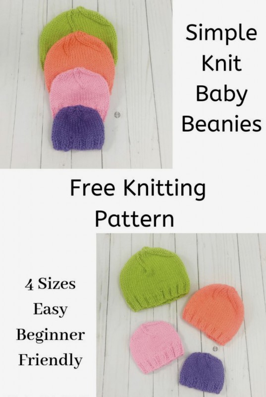 Simple Knit Baby Beanie — All Knitting Ideas