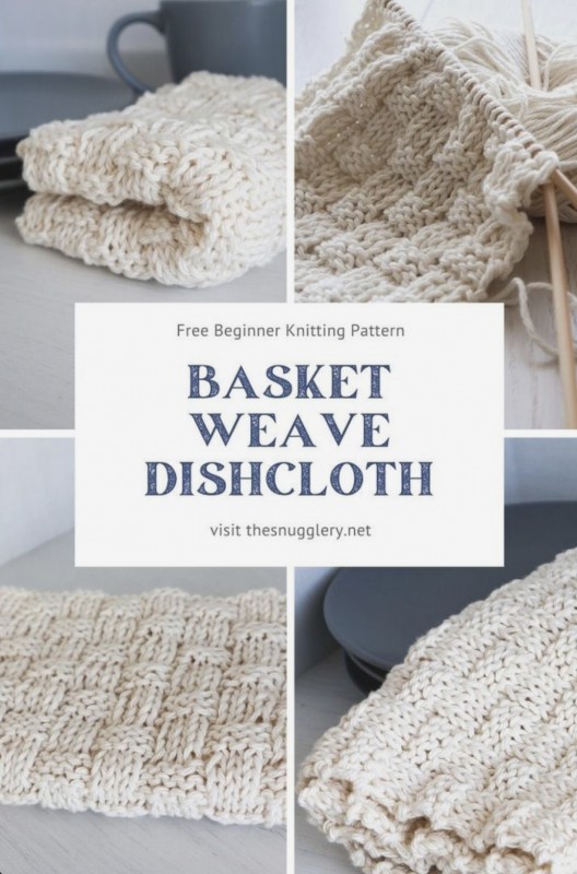 How To Knit The Basket Weave Dishcloth — Knitting Ideas