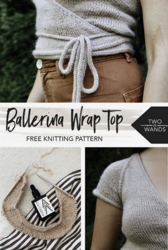 Beautiful Ballerina Wrap Top — All Knitting Ideas