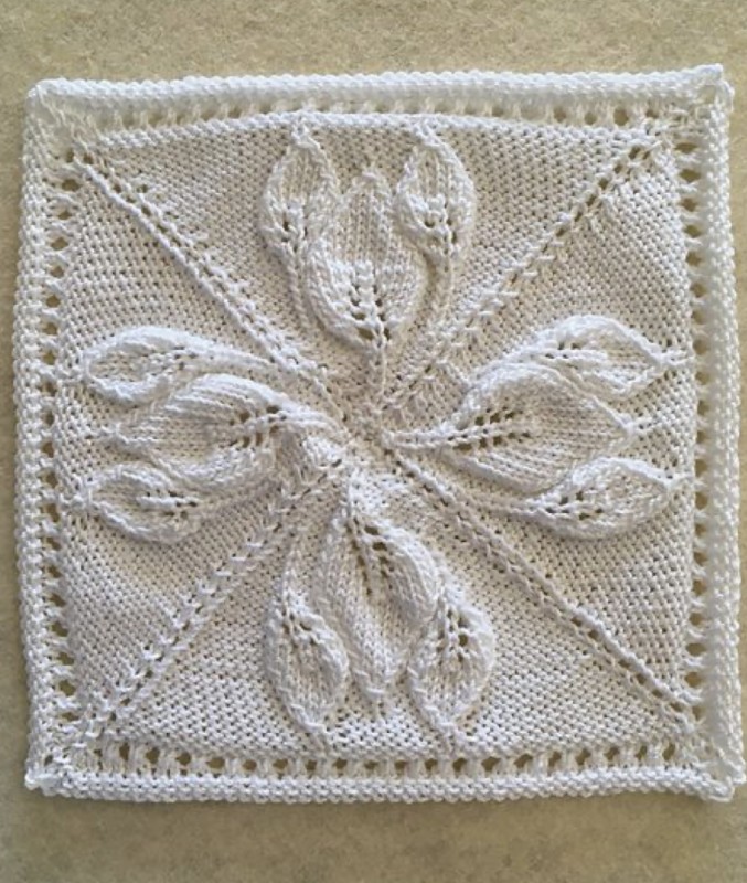 Knitted Afghan Block Square — All Knitting Ideas