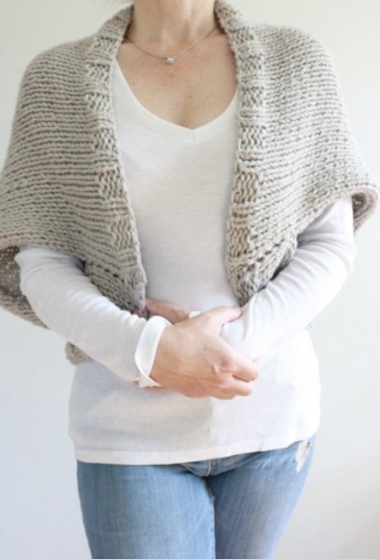 Chunky Knit Shrug — All Knitting Ideas