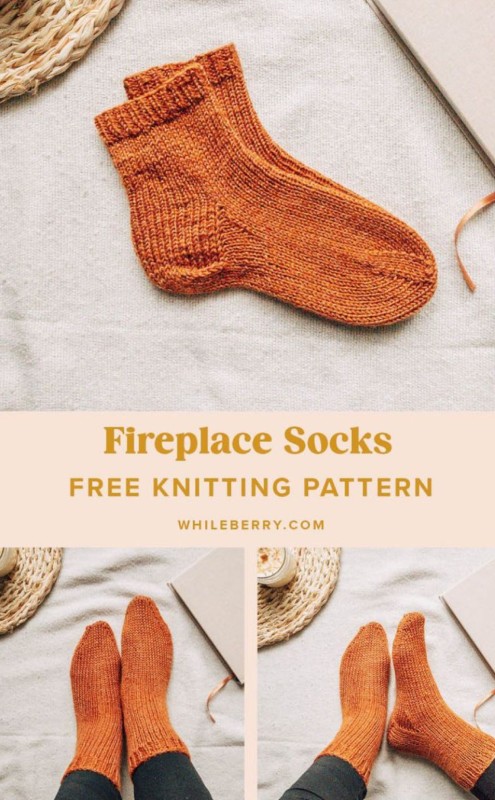Knitted Fireplace Socks — All Knitting Ideas