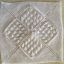 Knitted Leaf Motif Afghan Block
