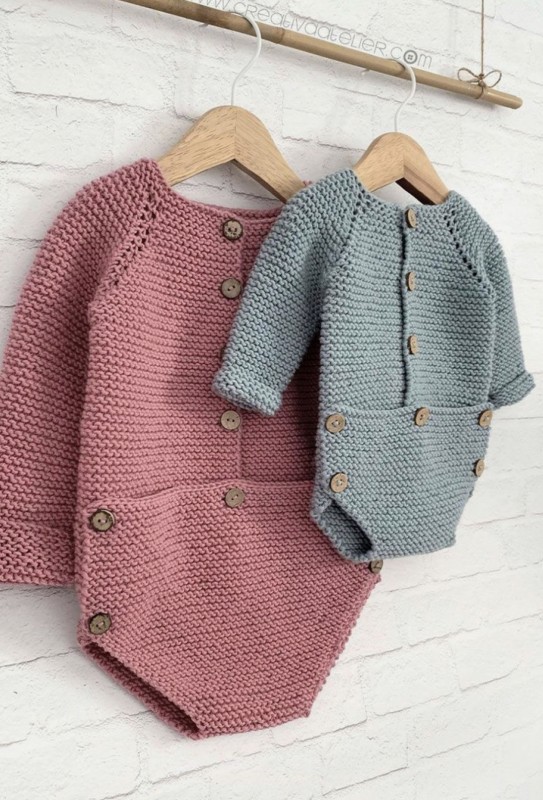 Knitted Baby Onesie — All Knitting Ideas