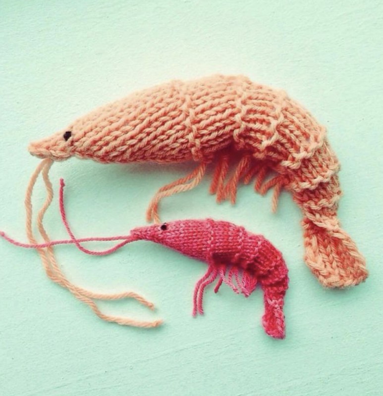 Yummy Knit Shrimp — All Knitting Ideas