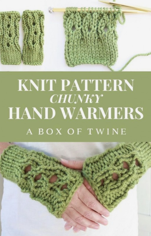 Cozy Chunky Knit Hand Warmers — All Knitting Ideas