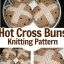 Knitted Hot Cross Buns