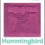 Knitted Hummingbird Dishcloth