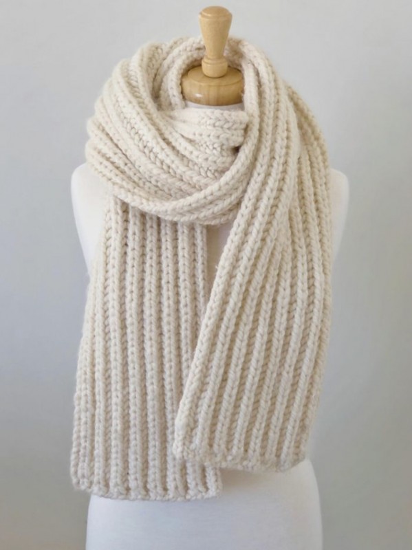 Quick Chunky Scarf — Knitting Ideas