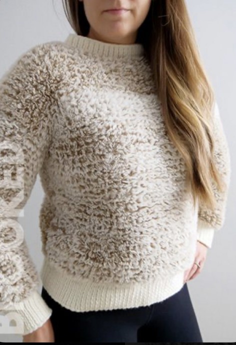 Faux Fur Sweater Faux Fur Sweater