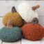 Flat Knit Chevron Stitch Pumpkins