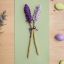 Adorable Knitted Lavender Flowers