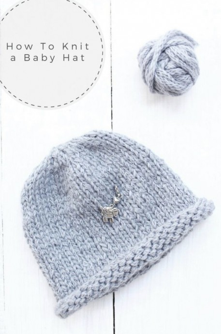 How To Knit a Simple Baby Hat