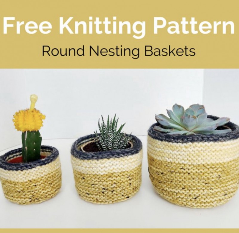 DIY Round Nesting Baskets — All Knitting Ideas