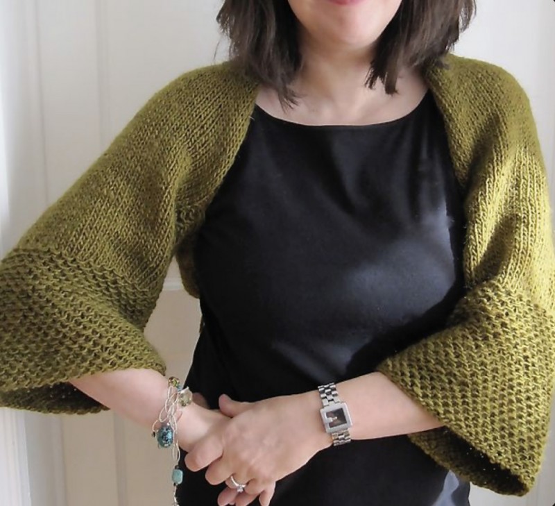 Simple Knit Shrug — All Knitting Ideas