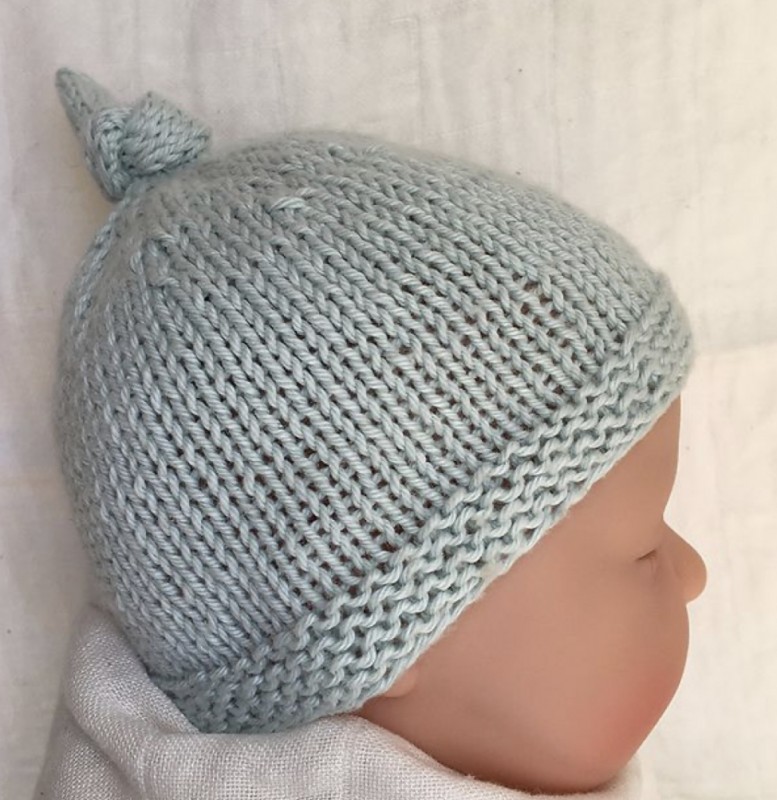 Baby Hat with Top Knot — Knitting Ideas